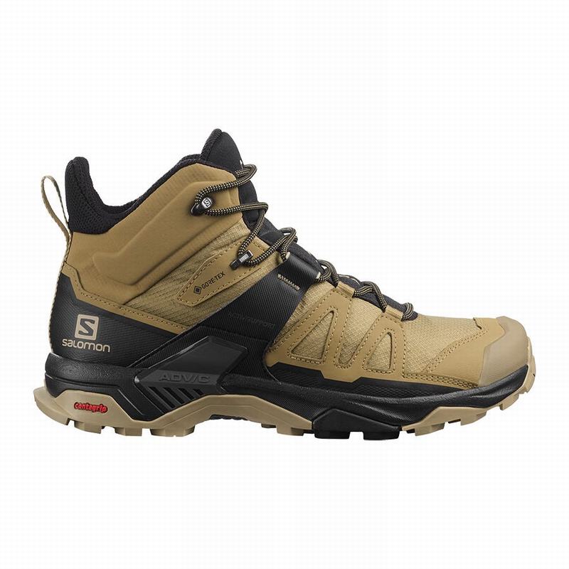 Bottes De Randonnée Salomon Homme Marron / Noir - Salomon X ULTRA 4 MID GORE-TEX - France (3945-PTHQ